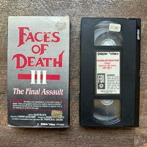 VTG Rare Faces Of Death 3, The Final Assault By Alan Black x Gorgon Video